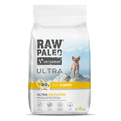 RAW PALEO ULTRA Turkey Mini Puppy sausas maistas mažų veislių šuniukams su kalakutiena, 2kg