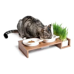 CanadianCat Company Cat Diner maitinimo baras katėms, Metalas: 2 x 250 ml, Ø 15 cm — 2 nuotrauka