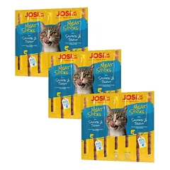 JOSERA JosiCat mėsos lazdelės su lašiša ir upėtakiu 3x35g