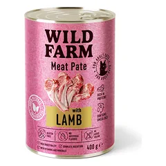 WILD FARM Paštetas su ėriena 400g - ėdalas katėms be glitimo