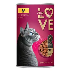 MY LOVE KONSERVAI KATĖMS SU VIŠTIENA PADAŽE 415g.