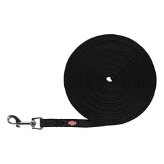 Trixie Tracking Leash Rubberised guminta sekimo pavadėlis mažiems ir vidutiniams šunims, juoda, 5 m/15 mm