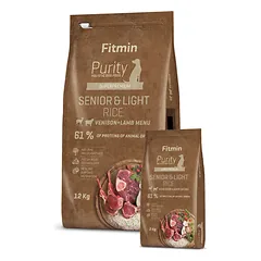 Fitmin Purity Senior & Light Venison & Lamb with Rice sausas maistas šunims