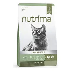 Nutrima Cat Adult Sterilised maistas katėms, 2kg