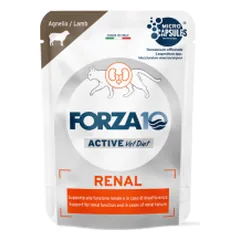 Forza10 Renal ActiWet Lamb drėgnas maistas katėms, sergančioms inkstų ligomis, 80 g