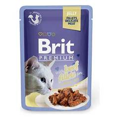 Brit Premium Cat Delicate Beef in Jelly konservai katėms su jautiena drebučiuose  85g x 24