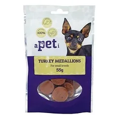 Apeti Dog Small Breed Turkey Medallions 55 g