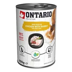 Ontario Cat Adult Chicken with Rabbit in Broth 400 g