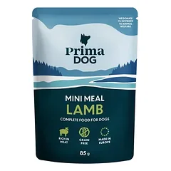 PrimaDog Mini Ėrienos ėdalas šunims 85 g x 24 vnt
