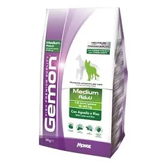 Gemon Dog Medium Adult su jautiena ir ryžiais sausas maistas vidutinio dydžio šunims, 15 kg