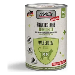 MAC's CAT Vetcare inkstų dietos drėgnas maistas katėms, ekonominė pakuotė 24 x 400 g
