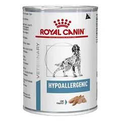 Royal Canin Veterinary Hypoallergenic drėgnas maistas alergiškiems šunims, 400 g