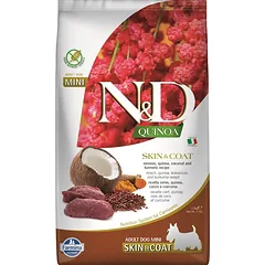 FARMINA N&D QUINOA - DOG Dry SKIN&COAT Venison&Coconut ADULT MINI 2,5 kg (pak.4)
