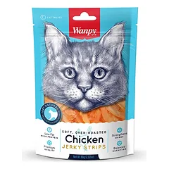 Wanpy vištienos juostelės skanėstai katėms 5×80 g