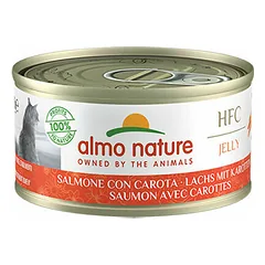 Almo Nature HFC Jelly lasis ar burkāniem želejā 70 g - konservi kaķiem