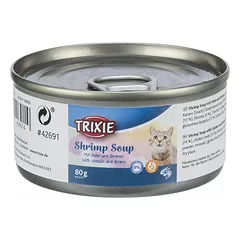 TRIXIE sriuba katėms su vištiena ir krevetėmis, 80 g