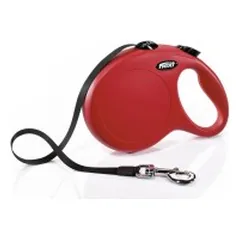 Flexi New Classic S (tape) 5 m, red - dog leash parduotuvėje akvanamai.lt