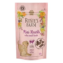 Rosie's Farm Snacks Puppy & Adult "Mini Hearts" Lamm