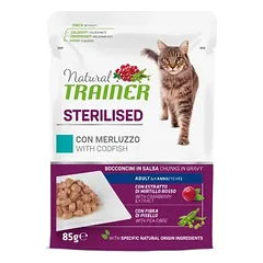 NT Cat Sterilised Codfish kons. katėms su menke 85g 12vnt