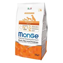 Monge All Breeds Adult Duck sausas pašaras šunims