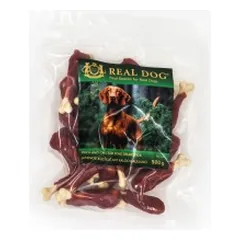 Real Dog SNACKS Antienos kulšelė ant kalcio kauliuko 500g