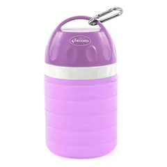 Record Drop - sulankstomas vandens butelis, Fioletowy / 600ml — 2 nuotrauka