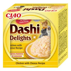 Ciao Dashi Delights plėšyta vištiena su sūriu sultinyje katėms, 70 g — 2 nuotrauka