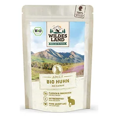 Wildes Land BIO Adult Organic chicken konservai katėms su ekologiška vištiena, 85 g