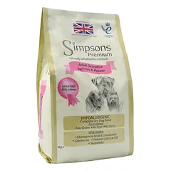 Simpsons Premium Adult Sensitive & Potato - maistas jautriems šunims, lašiša ir bulvės, Salmon / 2kg — 2 nuotrauka