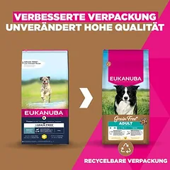 Eukanuba Grain Free Adult Small & Medium su vištiena, sausas maistas šunims — 2 nuotrauka