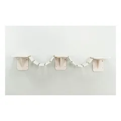 Trixie Climbing Ladder For Wall Mounting sieninės draskyklės kopėčios katėms su sizalio paviršiumi, 150 × 30 cm, baltos