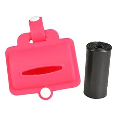 Duvo+ Hundekotbeutelspender Silikon rosa
