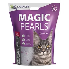 Magic Cat Magic Pearls Lavender silikoninės smiltys katės tualetui, 16 l