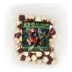 Real Dog SNACKS Kaulas su mazgais, apsuktas ėriena 500g