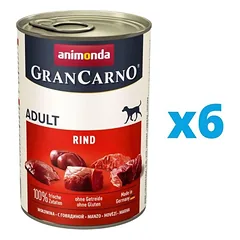 ANIMONDA GranCarno rinkinys su jautiena ir širdimis 6 x 800 g