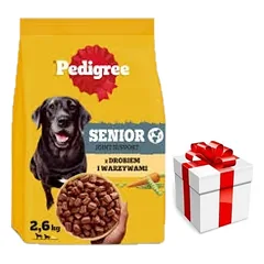Pedigree Adult Senior su paukštiena ir daržovėmis 2,6 kg + Staigmena ŠUNIUI