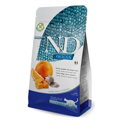 FARMINA N&D OCEAN - CAT Dry Herring Pumpkin&Orange ADULT 1,5 kg