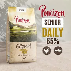 Purizon Senior vištiena su žuvimi, begrūdis sausas maistas šunims, < 1,4 kg — 3 nuotrauka