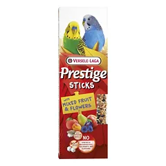 VERSELE-LAGA Prestige Sticks skanėstas mažoms papūgėlėms su vaisių ir žiedų mišiniu, 60 g (2 vnt.)