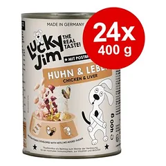 Lucky Jim Adult drėgnas maistas šunims, ekonominė pakuotė 24 x 400 g