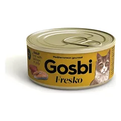 Gosbi Fresko Cat Adult Tuna&Salmon in Jelly konservai suaugusioms katėms su tunu ir lašiša (su žele) 70 g