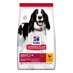 Hills Science Plan Medium Canine Adult Chicken ėdalas šunims su vištiena
