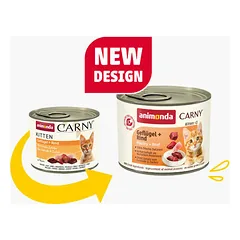 Animonda Carny Cat Kitten paukštiena, jautiena 200 g — 2 nuotrauka