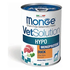 Monge VetSolution Dog Wet HYPO MONO Duck 400g