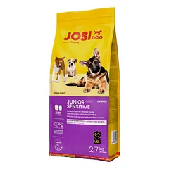 JosiDog Junior Sensitive sausas pašaras jautriems jauniems šunims, 2,7 kg