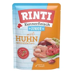 RINTI Kennerfleisch paketėliai Junior, drėgnas maistas šunims 10 x 400 g