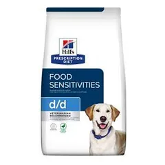 Hills Prescription Diet Canine Food Sensitivities d/d Duck and Rice sausas maistas jautriems šunims, 12 kg