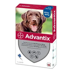 ADVANTIX lašai šunims nuo blusų ir erkių 25-40kg N4