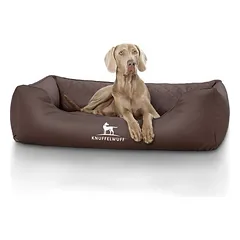 Knuffelwuff Orthopädisches Hundebett Madison laser-gestepptem Kunstleder