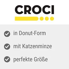 Croci Bakery Street Donut su katžole, žaislas katėms, 1 vnt. — 3 nuotrauka